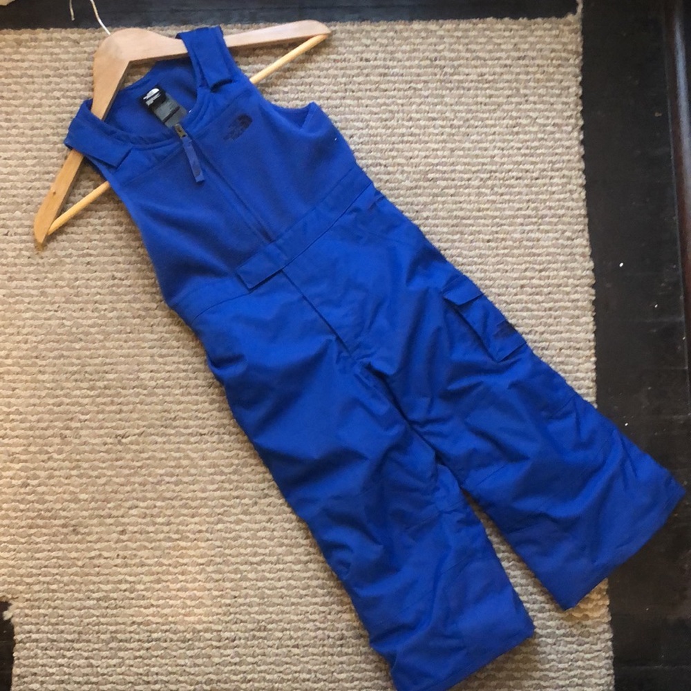 3T The North Face Snow Bib - Blue snow pants Like New